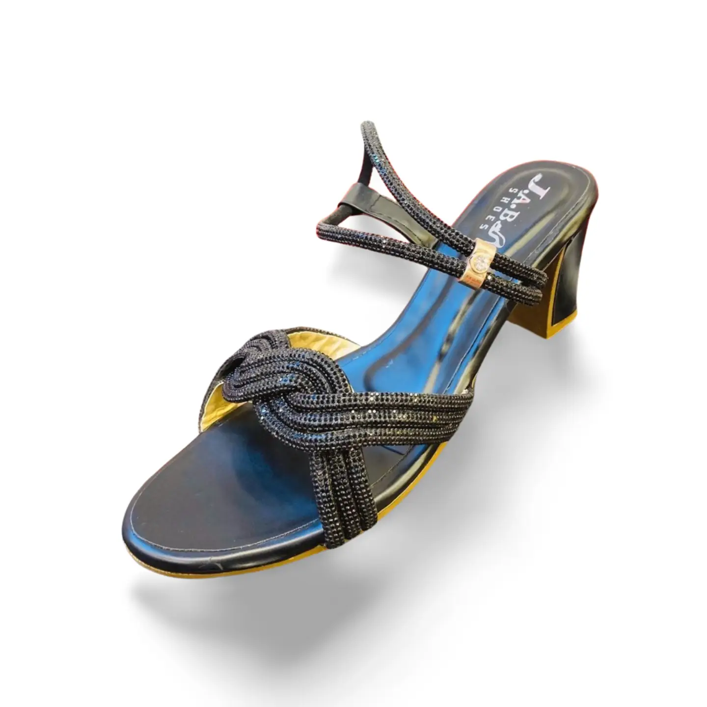 The Mochies Dazzle Knot Party Wear Heels for Women | Fancy Ladies Sandals